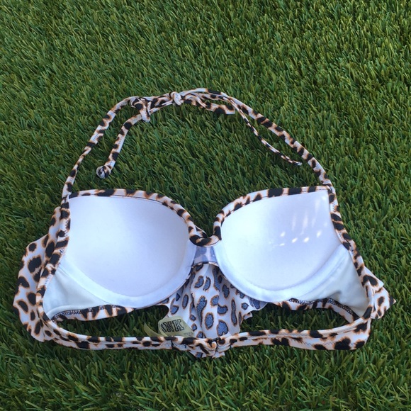 PINK  bikini set flounce top w/ cheeky bottom Excellent Condition - Picture 6 of 16